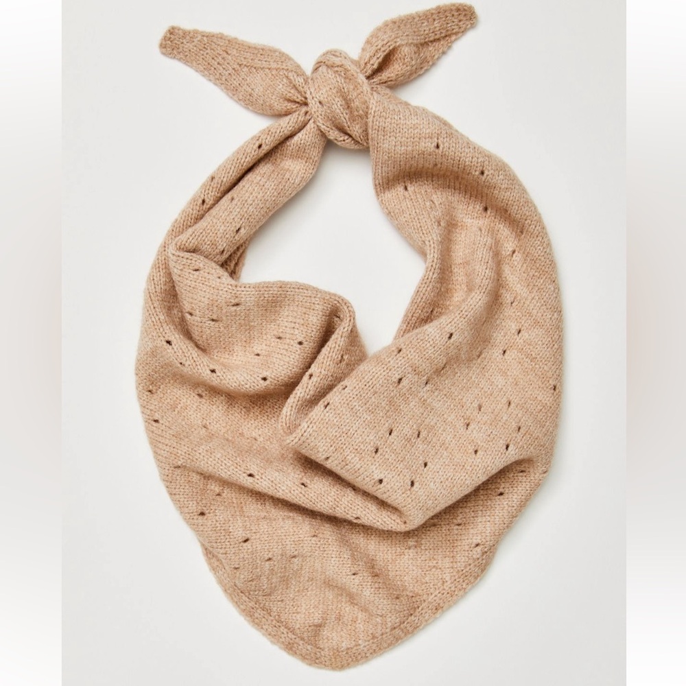 Free People Essential triangle scarf in taupe NWT
